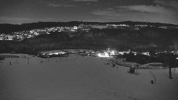 Horní část sjezdovky skiareálu Hlubočky