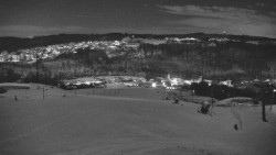 Horní část sjezdovky skiareálu Hlubočky