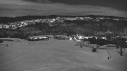 Horní část sjezdovky skiareálu Hlubočky