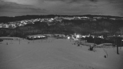 Horní část sjezdovky skiareálu Hlubočky