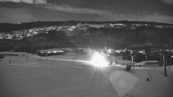 Horní část sjezdovky skiareálu Hlubočky