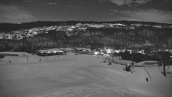 Horní část sjezdovky skiareálu Hlubočky