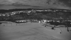 Horní část sjezdovky skiareálu Hlubočky
