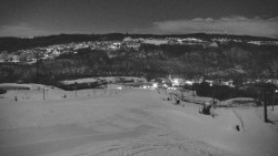 Horní část sjezdovky skiareálu Hlubočky