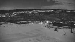 Horní část sjezdovky skiareálu Hlubočky