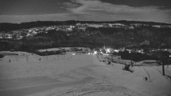 Horní část sjezdovky skiareálu Hlubočky