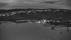 Horní část sjezdovky skiareálu Hlubočky