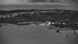 Horní část sjezdovky skiareálu Hlubočky