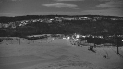 Horní část sjezdovky skiareálu Hlubočky