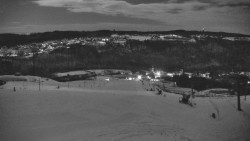 Horní část sjezdovky skiareálu Hlubočky