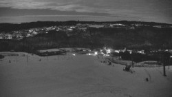 Horní část sjezdovky skiareálu Hlubočky