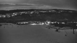 Horní část sjezdovky skiareálu Hlubočky