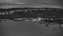 Horní část sjezdovky skiareálu Hlubočky