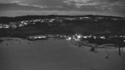 Horní část sjezdovky skiareálu Hlubočky