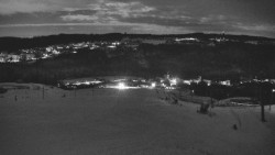 Horní část sjezdovky skiareálu Hlubočky