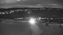 Horní část sjezdovky skiareálu Hlubočky