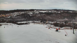 Horní část sjezdovky skiareálu Hlubočky