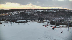 Horní část sjezdovky skiareálu Hlubočky