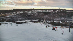 Horní část sjezdovky skiareálu Hlubočky