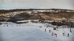 Horní část sjezdovky skiareálu Hlubočky