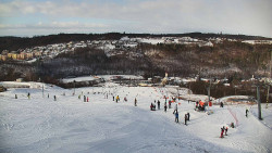 Horní část sjezdovky skiareálu Hlubočky