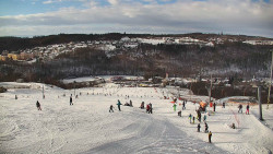 Horní část sjezdovky skiareálu Hlubočky