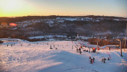 Horní část sjezdovky skiareálu Hlubočky