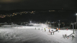 Horní část sjezdovky skiareálu Hlubočky