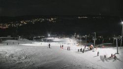 Horní část sjezdovky skiareálu Hlubočky