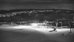 Horní část sjezdovky skiareálu Hlubočky