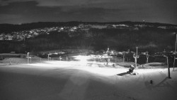 Horní část sjezdovky skiareálu Hlubočky