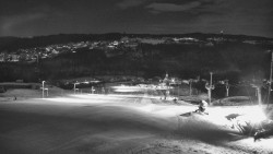 Horní část sjezdovky skiareálu Hlubočky