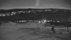 Horní část sjezdovky skiareálu Hlubočky