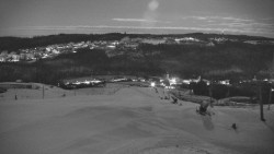 Horní část sjezdovky skiareálu Hlubočky