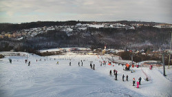 Horní část sjezdovky skiareálu Hlubočky