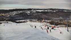 Horní část sjezdovky skiareálu Hlubočky