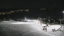 Horní část sjezdovky skiareálu Hlubočky