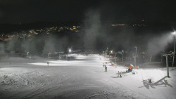 Horní část sjezdovky skiareálu Hlubočky