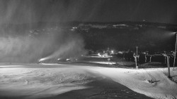 Horní část sjezdovky skiareálu Hlubočky