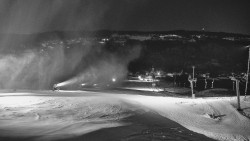 Horní část sjezdovky skiareálu Hlubočky