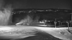 Horní část sjezdovky skiareálu Hlubočky