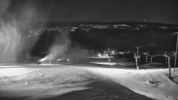 Horní část sjezdovky skiareálu Hlubočky