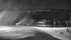 Horní část sjezdovky skiareálu Hlubočky