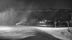 Horní část sjezdovky skiareálu Hlubočky