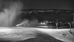 Horní část sjezdovky skiareálu Hlubočky