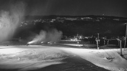 Horní část sjezdovky skiareálu Hlubočky