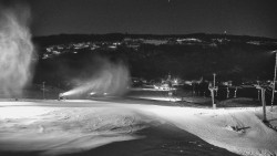 Horní část sjezdovky skiareálu Hlubočky