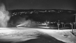 Horní část sjezdovky skiareálu Hlubočky