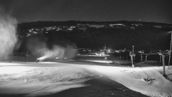 Horní část sjezdovky skiareálu Hlubočky