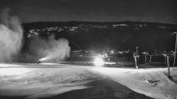 Horní část sjezdovky skiareálu Hlubočky